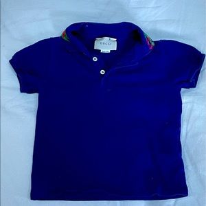 Limited Gucci Boys Dragon Polo Neck Shirt Size 5